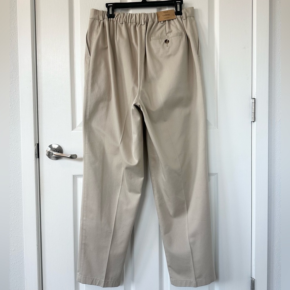 L.L. Bean High-Rise Comfort Waist Tapered-Leg Wrinkle-Free Bayside Pants NWT - Picture 7 of 9